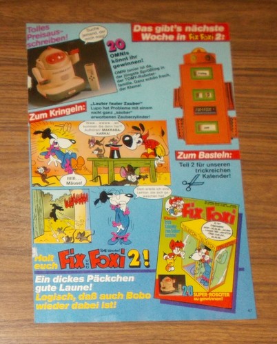 Seltene werbung tomy robots - seltene,