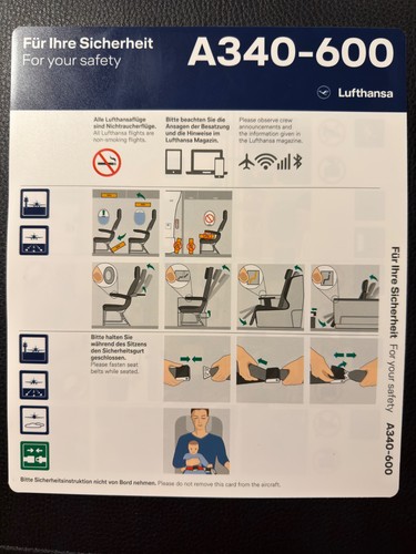 Neu lufthansa safety card - lufthansa,