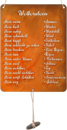 Rost schild wetterstein lustig - schild,