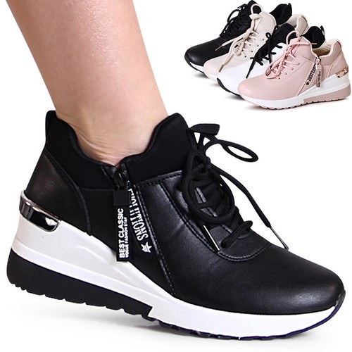 Damen keilabsatz sneaker keil - sneaker,