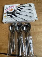 WMF Frankfurt Cromargan Besteck 6 Eierlöffel 12,1 cm Top Zustand 