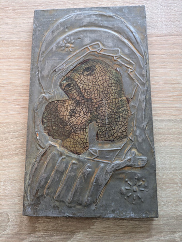 Madonna und kind mosaik - madonna, in
