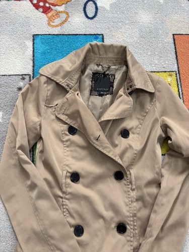 Amisu beige mantel jacke - amisu,