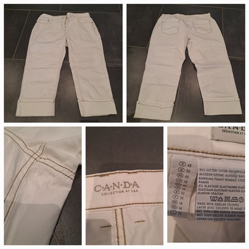 Weiße jeans canda - weiße, 3/4