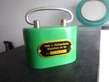 Spardose Metall alt:Spardose alt Metall STADTSPARKASSE Nr.6082 Wasserburg a. Inn