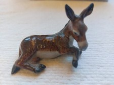 Setzkastenfigur, Esel, Keramik