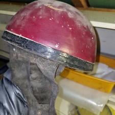 alter Motorrad Halbschalenhelm Helm Eierschale Römer 30er 40er 50er Oldtimer 