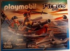 Playmobil 70493 - Piratenboot mit Kanone und Hammerhai - OVP
