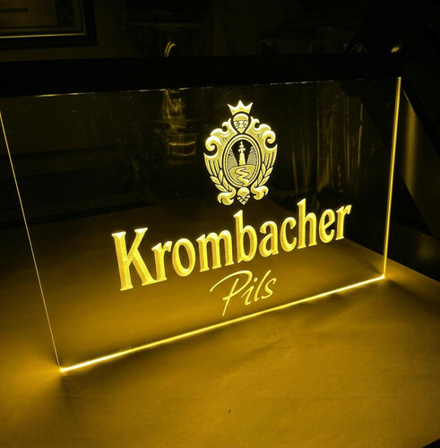 Krombacher pils led - pils, neonlicht