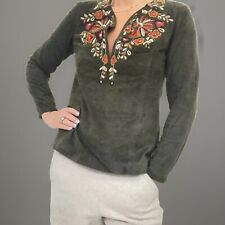 ANTIK BATIK Lederbluse, Gr.36