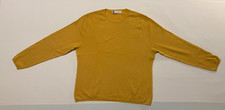 Pullover langärmelig dunkles Gelb Größe 48 von Charles Robertson 100 % Kaschmir
