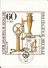 Berlin, MK, Ersttag, Mikroskop um 1790, Jugendmarke 1981