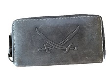 SANSIBAR Damen Geldbörse Portemonnaie Leder dunkelbraun NEU/Etikett