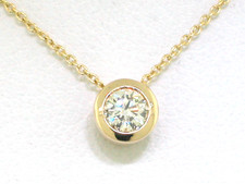 Brillant Anhänger Gleiter 585 Gelbgold 1 Brillant 0,15ct TC Lupenrein Kette