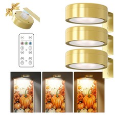 3X Bilderleuchte Kabellos, Bild Beleuchtung Wand Kabellos, LED Spot Akku