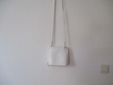 weiße Ledertasche Handtasche