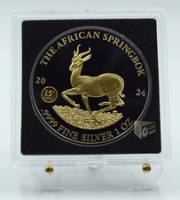 Gabun 2024 Springbock Golden Enigma Edition 1 Oz Silbermünze
