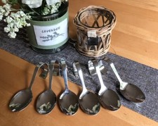 Amüsgöl-Edelstahllöffel    6 Stück   Neuwertig