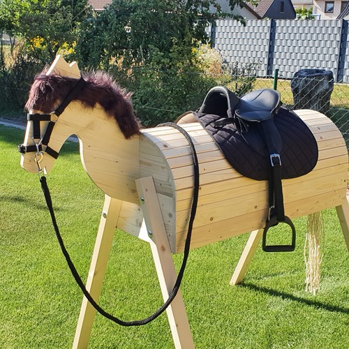 Holzpferd voltigierpferd - holzpferd,