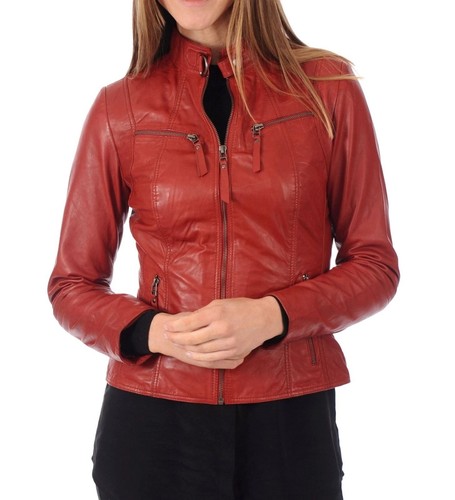Damen motorrad echt lammleder - damen,