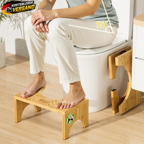 Bambus toilettenhocker - bambus,