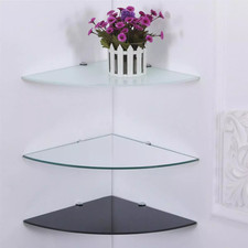 Eckregale Glasregal Bad Ablage Glas Wandregal Glasboden Badregal Duschregal