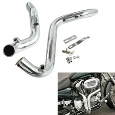 Chrom 1,75'' Drag Pipes für