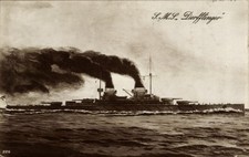 Ak Deutsches Kriegsschiff