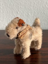 Steiff Knopf im Ohr Foxterrier Vintage Kleiner Hund Plüschtier