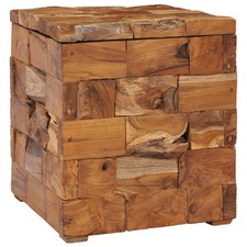 Hocker mit Stauraum Massivholz