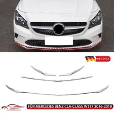 3x Front Stoßstangen Gitter Spoilerlippe für Mercedes Benz CLA-Class W117 16-19