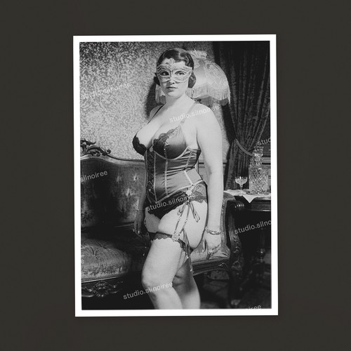 Vintage fotoabzug frau - sw,