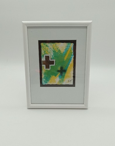 Original abstraktes bild - original,