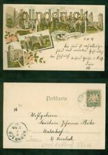 Eschbach Litho-AK Gruss von der Madenburg fünf Ansichten 1897 n Hornbach (d9536)