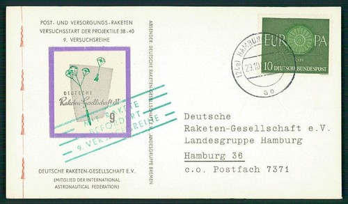Brd raketenpost 1960 - brd, drg