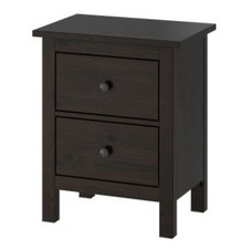 IKEA HEMNES Nachttisch Kommode Schwarz / Braun super Zustand Blitzversand 