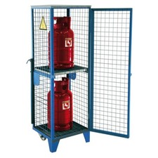 Mobiles Gasflaschendepot / Kapazität und Farbe wählbar / Gasflaschenschrank