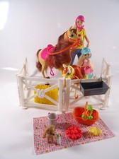 Barbie Hugs n Horses Spielset 2 Puppen 2 Pferde Zubehör Mattel FXH15 rar (18144)