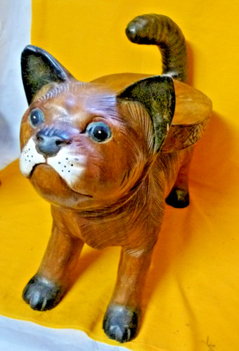 Hocker holz blumenbank katze - holz, h