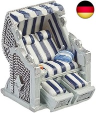 Mini Strandkorb blau-Weiss 7