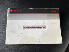Bedienungsanleitung Owner's Manual 2003 Pontiac Sunfire