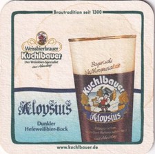 Bierdeckel Weissbierbrauer Kuchlbauer: Aloysius - Dunkler Hefeweißbier-Bock