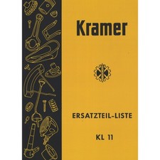 Kramer KL 11 Schlepper 1 Zylinder Dieselmotor Ersatzteilliste Ersatzteilkatalog