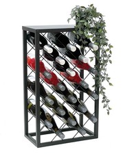 Weinregal Metall Schwarz 20