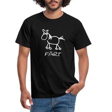 Färt Lustiges Pferd Zeichnung Männer T-Shirt