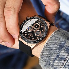 Herren Uhr Quarz Silikon