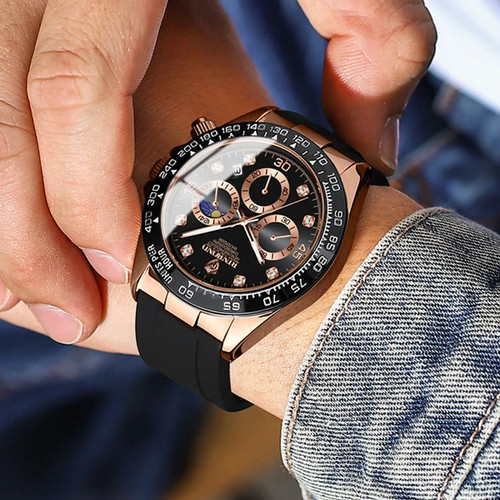 Herren uhr quarz silikon - herren,
