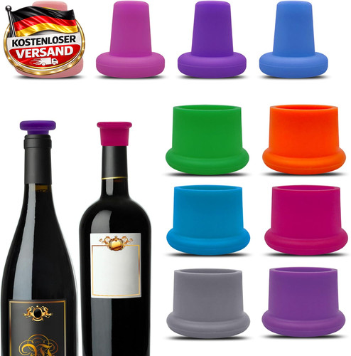 Silikon weinstopper set - silikon,