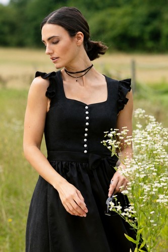 Dirndl eugendorf schwarz 70cm - dirndl,
