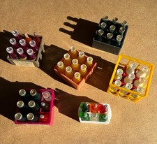 sechs Getränkekisten Puppenhaus , Kaufmannsladen